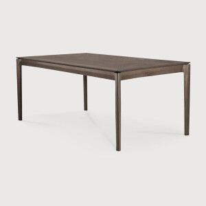 Ethnicraft Eettafel 'Bok' Gevernist Eikenhout, 160 x 80cm, kleur Bruin
