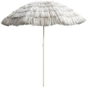 Leen Bakker - Parasol Palm Beach - Zand - Ø200 Cm - Metaal/Polyester - Beige