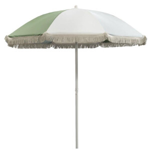 Leen Bakker - Parasol Oliva Tilt - Zand/groen - Ø200 Cm - Polyester - Groen#Beige