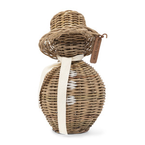 Decoratiebeeldje Rustic Rattan Snowman