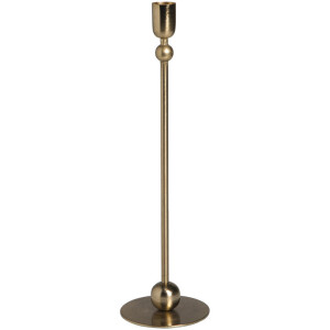 Leen Bakker - Kandelaar - Goudkleur - 33xØ9,5 Cm - Metaal - Goudkleurig