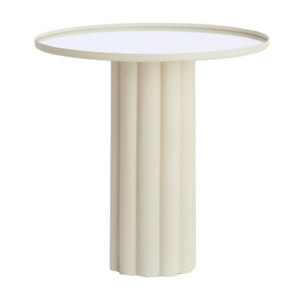 Light & Living Bijzettafel 'Rosario' 50cm hoog, kleur Crème