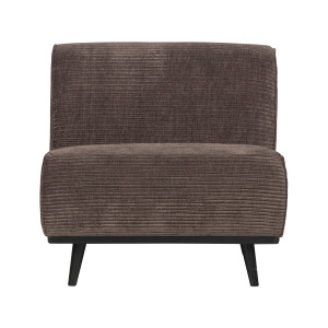 WOOOD Bank 'Statement' 1-zits Element, Rib, kleur Taupe