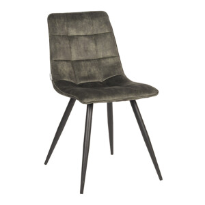 LABEL51 Eetkamerstoel 'Jelt' Velvet, kleur Groen