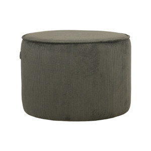 LABEL51 Poef 'Tibo' Rib, kleur Army Green