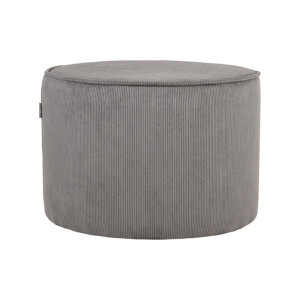 LABEL51 Poef 'Tibo' Rib, kleur Grijs