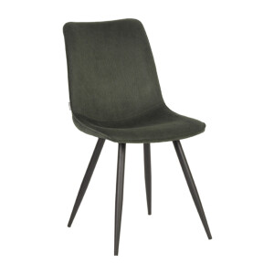 LABEL51 Eetkamerstoel 'Jort' Rib, kleur Army Green
