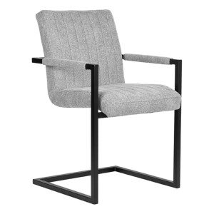 LABEL51 Eetkamerstoel 'Milo' Weave, kleur Grijs