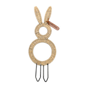 Decoratie Rustic Rattan Easter Bunny M