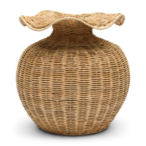 Decoratie Vaas Wavy Rustic Rattan