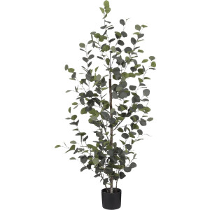 Mica Decorations - Eucalyptus Kunstplant in Bloempot - H150 x Ø30 cm - Groen