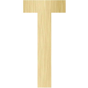 MDF Letter T, creatief, knutselen, deco, 1 stuk, 6mm mdf 20cm