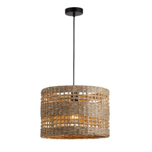 Leen Bakker - Hanglamp Rita E27 - Naturelkleur - 120xØ36 Cm - Sisal - Beige