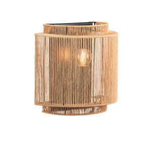 Leen Bakker - Wandlamp River - Naturel - 23x13,5x23 Cm - Metaal/Papier - Beige