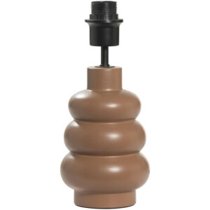 Leen Bakker - Lampvoet Femm - - E27 - 27xØ13 Cm - Keramiek - Bruin