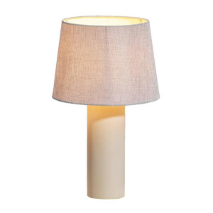 Leen Bakker - Tafellamp Murcia E27 - Beton - 51xØ31 Cm - Cement - Grijs - 30x30x51 Cm