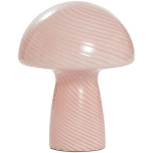 Leen Bakker - Tafellamp Fae - - E14 - 23xØ18 Cm - Glas - Roze