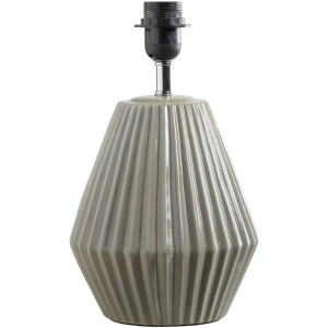 Leen Bakker - Lampvoet Amee - 31x19x19 Cm - Keramiek - Grijs