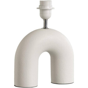 40% korting - Leen Bakker - Lampvoet Senna - Off-white - 27,5x20,5x7,5 Cm - Keramiek - Crème