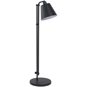 Leen Bakker - Vloerlamp Xemm - - E27 - 110x30xØ25 Cm - Metaal - Zwart