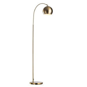 Leen Bakker - Vloerlamp Dina - Goudkleur - 148 X 24 Cm - Metaal - Goudkleurig - 53x148x24 Cm