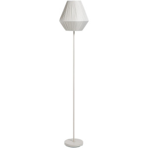 Leen Bakker - Vloerlamp Feline E27 - 151x30x30 Cm - Metaal/Polyether - Grijs