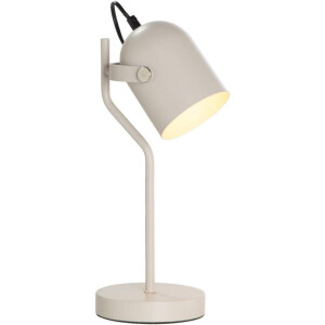 Leen Bakker - Bureaulamp Senn - - 39xØ17,5 Cm - Metaal - Beige