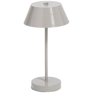 Leen Bakker - Bureaulamp Milton Greige G9 - 30x15x15 Cm - Metaal - Grijs#Beige