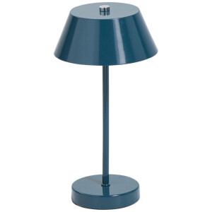 Leen Bakker - Bureaulamp Milton Petrol G9 - 30x15x15 Cm - Metaal - Blauw