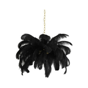 Light & Living Hanglamp 'Feather' Ø80cm, kleur Zwart