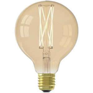 Leen Bakker - Calex LED-globelamp - Goudkleur - E27 - Glas - Goudkleurig - H14 Cm