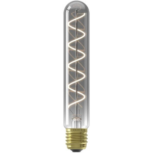 Leen Bakker - LED Buislamp Dimbaar - Titanium - E27 - 4W - 136 LM - Glas - Grijs - H18.5 Cm