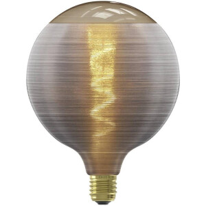 Leen Bakker - LED Filament Silklamp Dimbaar - E27 - 4W - 80LM - Glas - Grijs - L17.5 Cm