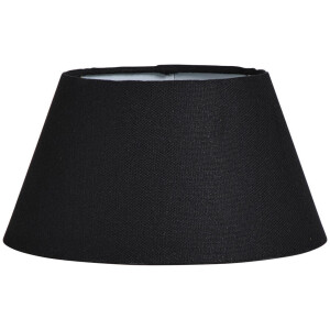 Leen Bakker - Lampenkap Lika Voor Hanglamp - Ø30xØ19x16,5 Cm - Katoen - Zwart