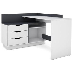 byLIVING Bureau Belfast (wit/antraciet)