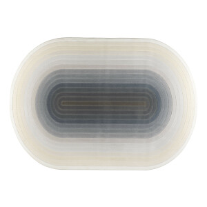 Zuiver Ovaal Vloerkleed 'Olympic' 160 x 230cm, kleur Blauw