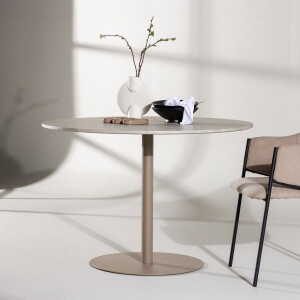 Nohr Ronde Eettafel 'Tu' Marmerlook, 110cm