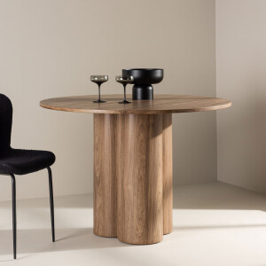 Nohr Ronde Eettafel 'Anh' 110cm, kleur Mokka