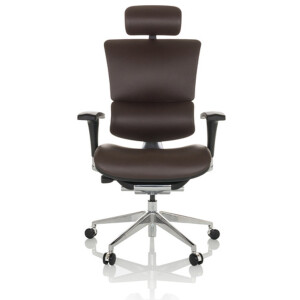 ERGO-U2 L | Leer - Luxe directiestoel Donkerbruin