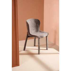 Nohr Eetkamerstoel 'Breena' Bouclé, kleur Bruin