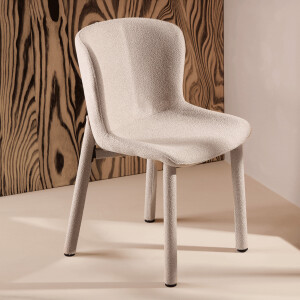 Nohr Eetkamerstoel 'Breena' Bouclé, kleur Beige