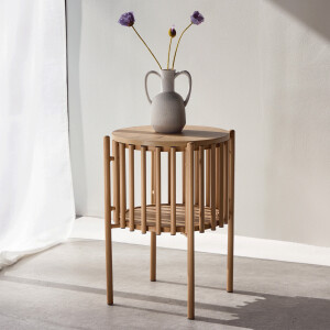Nohr Ronde Bijzettafel 'Arwa' 45cm, kleur Naturel