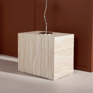 Nohr Bijzettafel 'Katiana' Travertinlook, 35 x 25cm