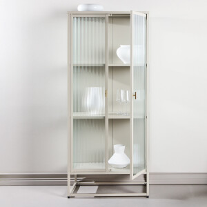 Nohr Vitrinekast 'Alieke' 160 x 70cm, kleur Beige