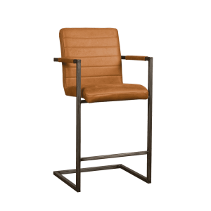 Tower Living Barkruk 'Rocca' kleur cognac, (zithoogte 69cm)