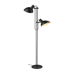 Halo Design Vloerlamp 'METROPOLE' 2-lamps, kleur Zwart