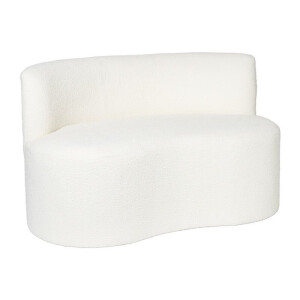Teddy loveseat fauteuil - wit - 71x120x71 cm