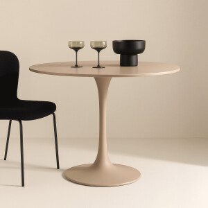 Nohr Ronde Eettafel 'Nicos' 100cm, kleur Beige