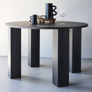 Nohr Ronde Eettafel 'Ciji' 120cm, kleur Zwart