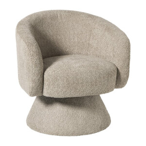Draaifauteuil - taupe - 74x68x66 cm